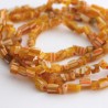Millefiori Yellow Glass Chips - 81cm strand