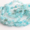 Millefiori Light Blue Glass Chips