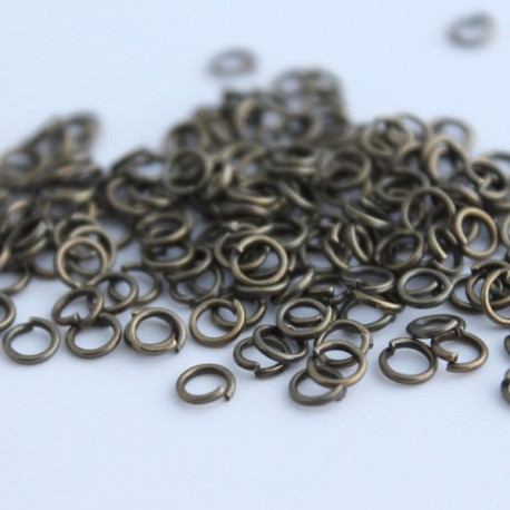4mm Jump Rings - Bronze Tone - Pack of 200
