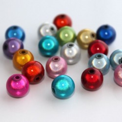 10mm Round Miracle Beads - Mixed Colours - Pack of 20