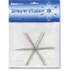 3.75" Beadsmith Snowflake Ornament Wire Form - Pack of 8