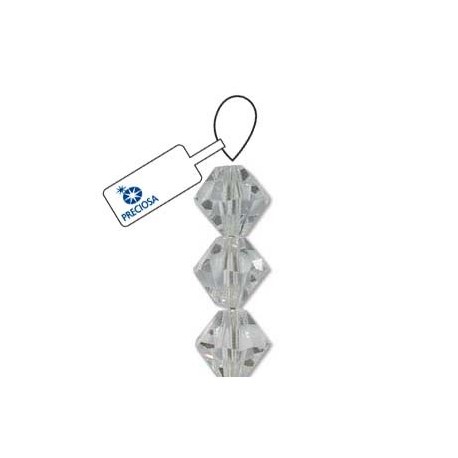 Preciosa 4mm Bicone Beads - Crystal - Pack of 31