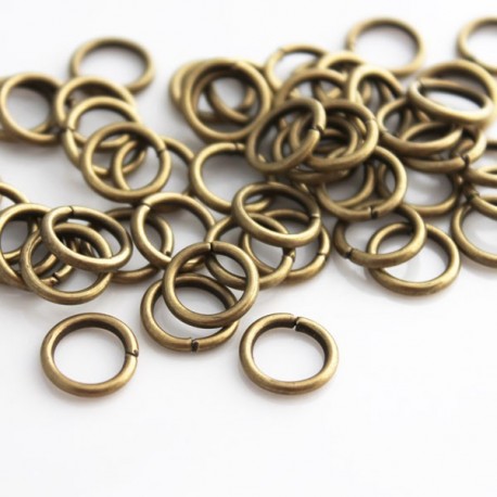 10mm Jump Rings - Bronze Tone - Pack of 50