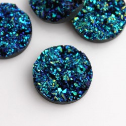 Faux Drusy Resin Cabochons - 20mm