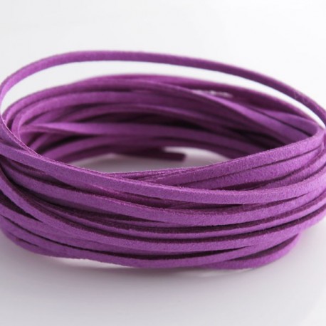 3mm Faux Suede Cord - Purple