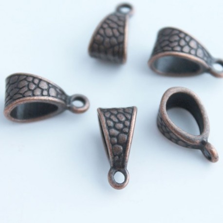 Copper Tone 14mm Necklace Bail