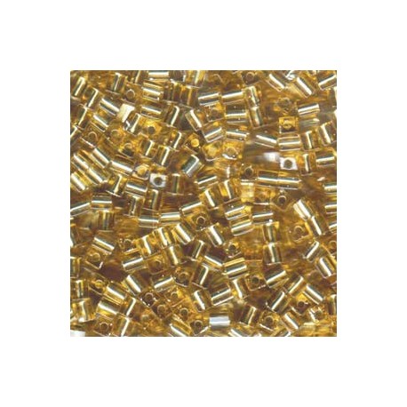 Miyuki Cube Beads 4mm Silver Lined - Gold - 10g