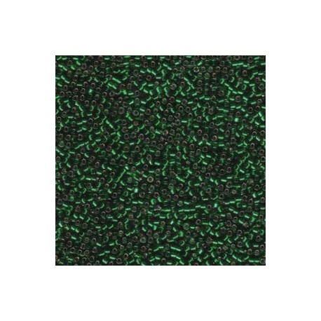 Delica 11/0 (DB0148) Miyuki Seed Beads - Silver Lined Green - 5g
