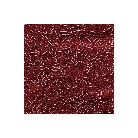 Delica 11/0 (DB1202) Miyuki Seed Beads - Silver Lined Dk. Cranberry - 5g 