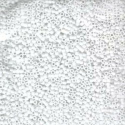 Delica 11/0 (DB0200) Miyuki Seed Beads - Opaque Chalk White 
