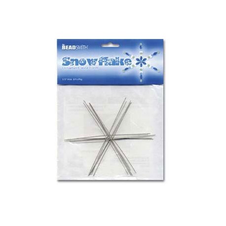 6" Beadsmith Snowflake Ornament Wire Form - Pack of 6