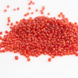Size 8/0 Scarlet Silver Lined Value Seed Beads- 20g