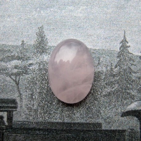 Rose Quartz Gemstone Cabochon - 14mm x 10mm - Pack of 1