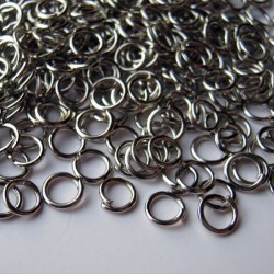 5mm Silver Tone Jump Rings - Pack of 200
