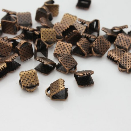 Ribbon Ends - Copper Tone
