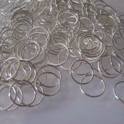 10mm Jump Rings - Silver Plated - Pack of 100