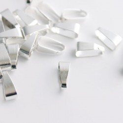 Silver Plated Clip Bail - 11mm