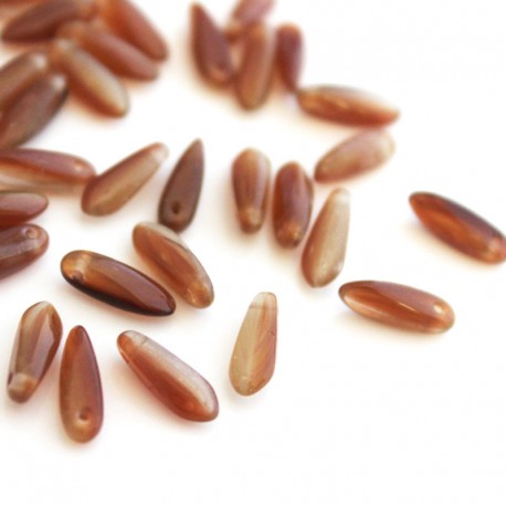 Dagger Beads 10mm - Caramel