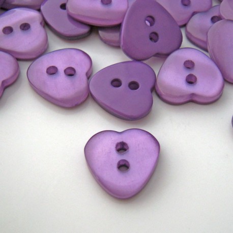 Purple Heart Resin Buttons