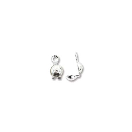 3.5mm Calottes/ Necklace Ends - Sterling Silver