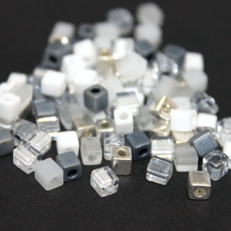 Miyuki Cube Beads 4mm - Apparition Mix - 10g