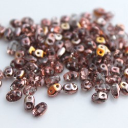 MiniDuo Two Hole Beads - Crystal Capri Gold