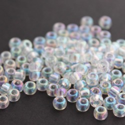 Miyuki Seed Beads 6/0 - (250) Crystal AB - 10g