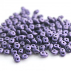 SuperDuo Beads - Metallic Suede Light Purple