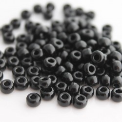 Miyuki Seed Beads 6/0 - (401) Opaque Black - 10g