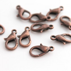 14mm Lobster Clasp - Copper Tone - Pack of 10