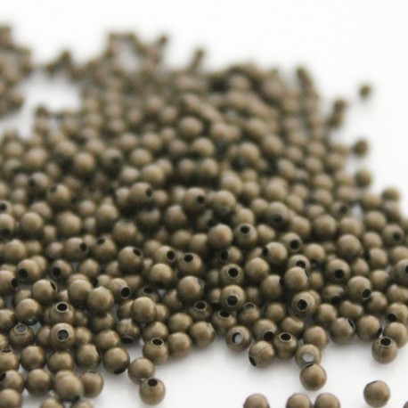 2mm Metal Spacer Beads - Bronze Tone - Pack of 250 or 1000