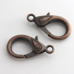 31mm Lobster Clasp - Antique Copper Tone - Pack of 1