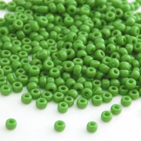 Miyuki Seed Beads 8/0 - Opaque Green (411)