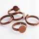 Copper Tone Adjustable Ring Blanks - 14mm