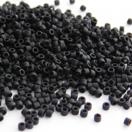 Delica 11/0 (DB310) Miyuki Seed Beads - Matt Black - 5g
