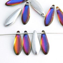 Backlit Dagger Beads 5mm x 16mm - Vapour