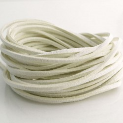 3mm Faux Suede Cord - Ivory