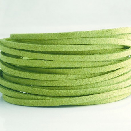 3mm Faux Suede Cord - Light Green