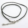 44cm Black Waxed Cord Necklace - Pack of 2 or 5
