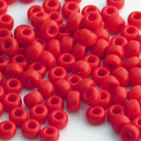 Miyuki Seed Beads 6/0 - (408) Opaque Red - 10g