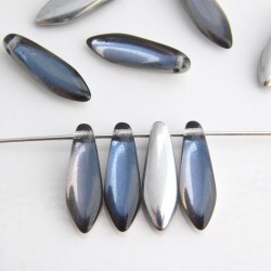 Backlit Dagger Beads 5mm x 16mm - Periwinkle