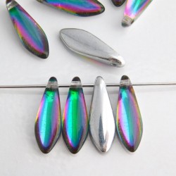 Backlit Dagger Beads 5mm x 16mm - Spectrum