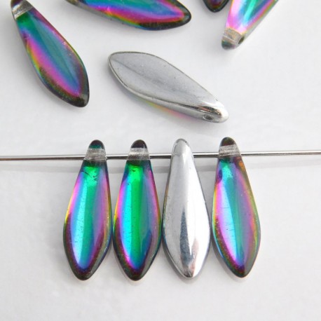 Backlit Dagger Beads 5mm x 16mm - Spectrum
