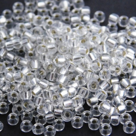 Miyuki Seed Beads 8/0 - Silver Lined Crystal (1)