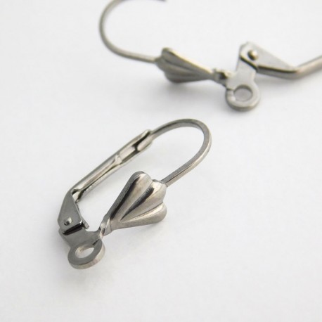 19mm Leverback Earwires - Stainless Steel (grade 316L) - 1 Pair or 5 Pairs