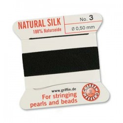 Griffin Silk Cord No.3 (0.5mm) - Black