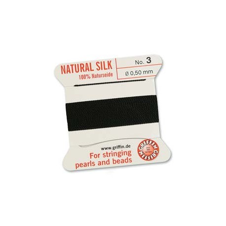 Griffin Silk Cord No.3 (0.5mm) - Black