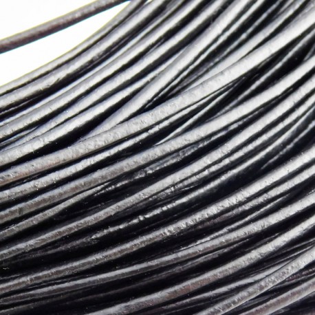 1.5mm Leather Cord - Black