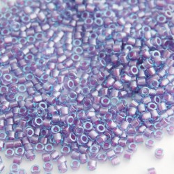 Delica 11/0 (DB922) Miyuki Seed Beads - Sparkling Orchid Lined Aqua - 5g