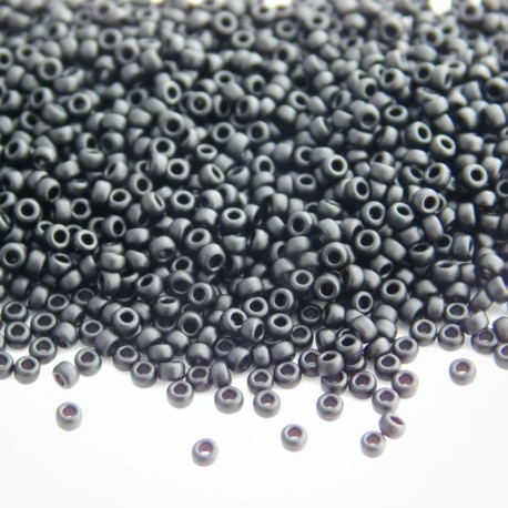 Miyuki Seed Beads 15/0 - Matt Black (401f)